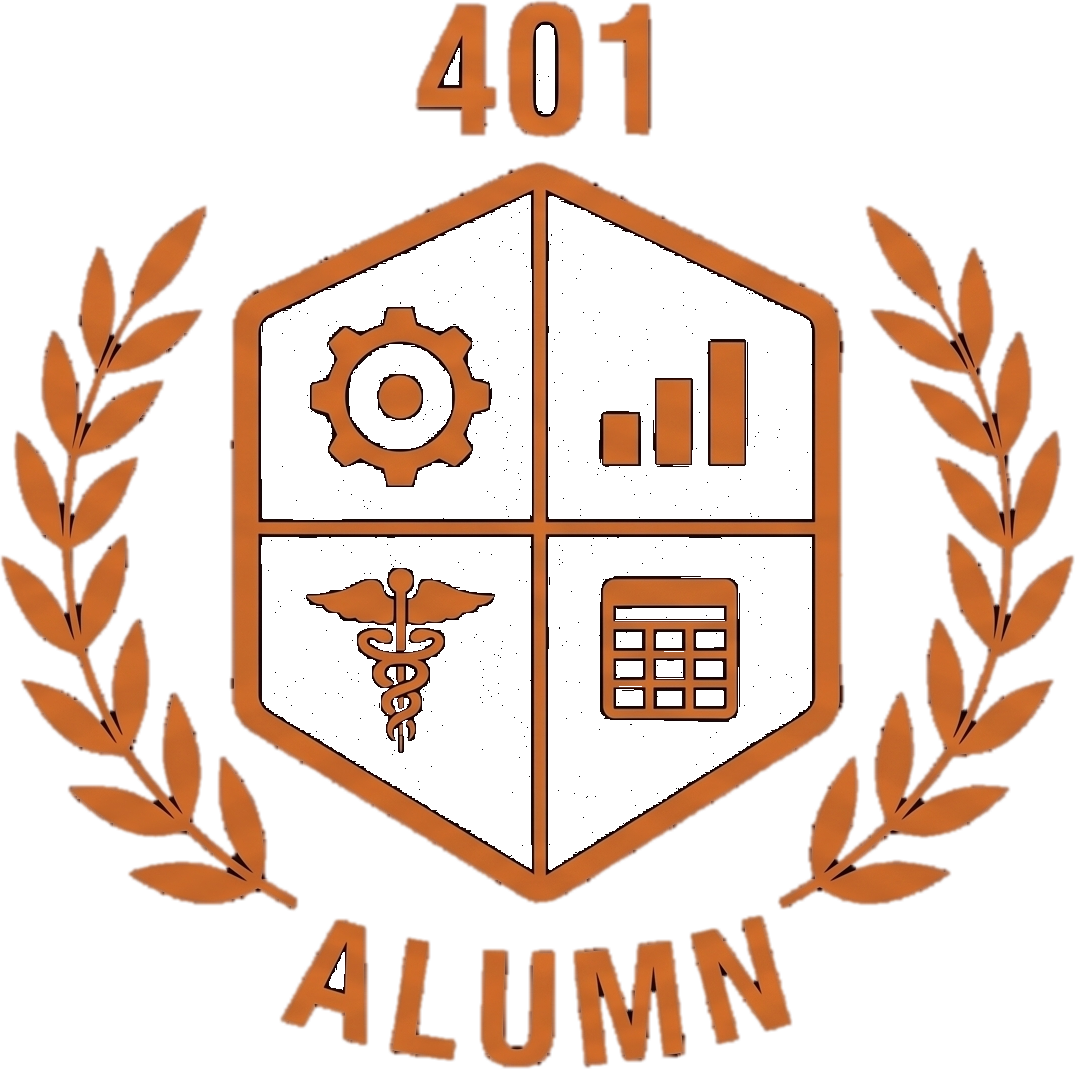 401 Alumn crest logo